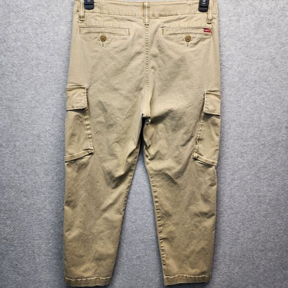 Levis XX Cargo Taper Pants Mens 31x30 Tan Pockets Utility Skater‎ Grunge - Picture 5 of 16